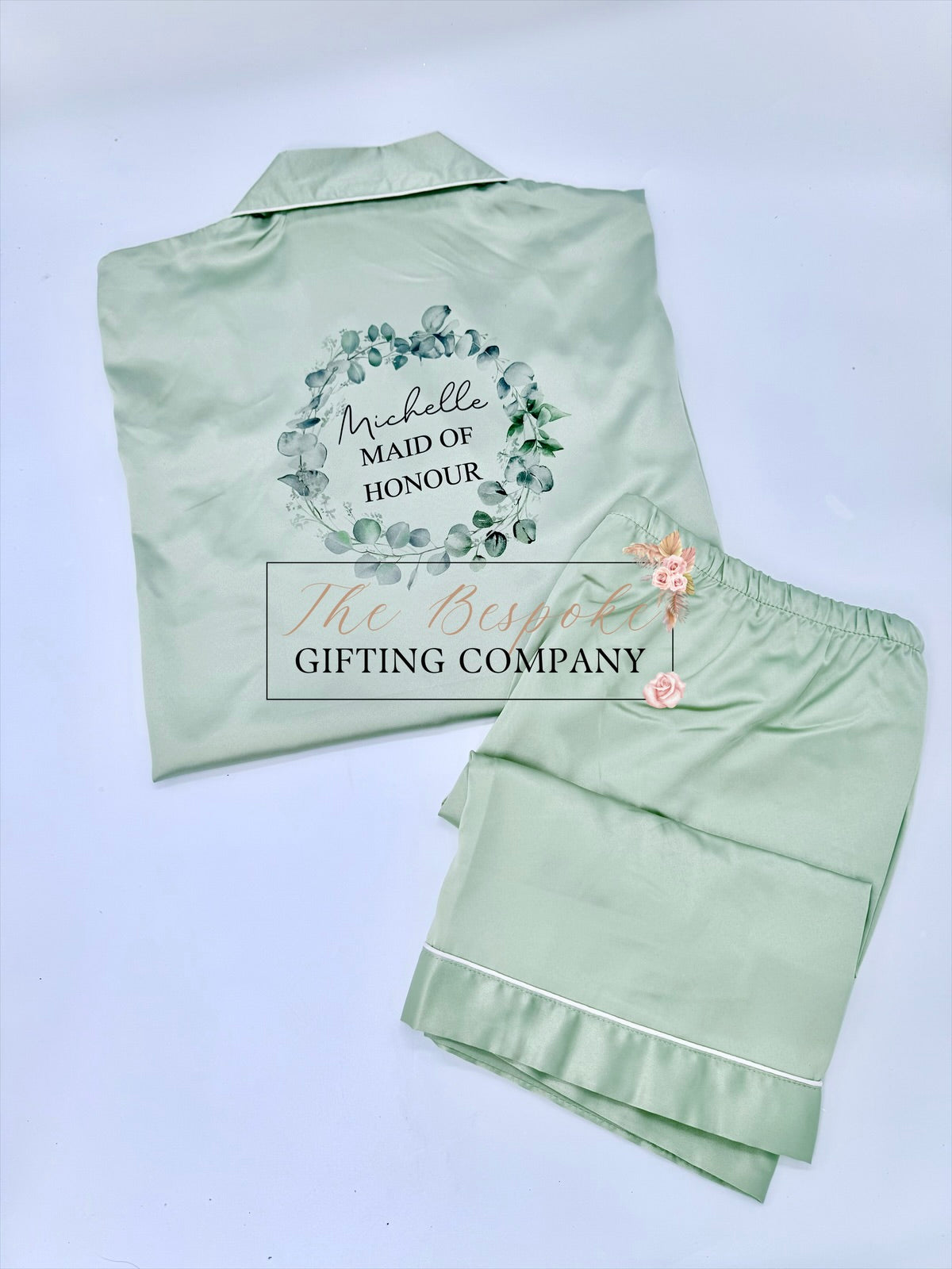 Sage Short or Long Personalised PJ’s