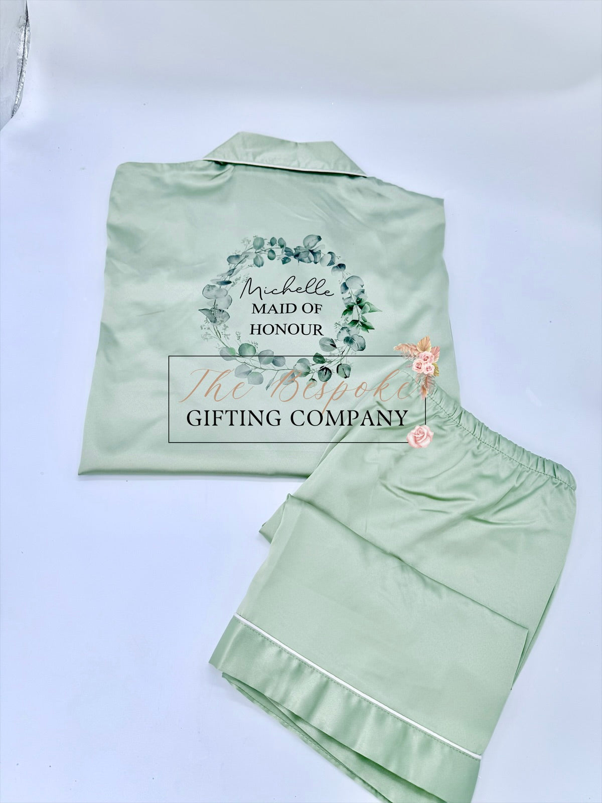 Sage Short or Long Personalised PJ’s