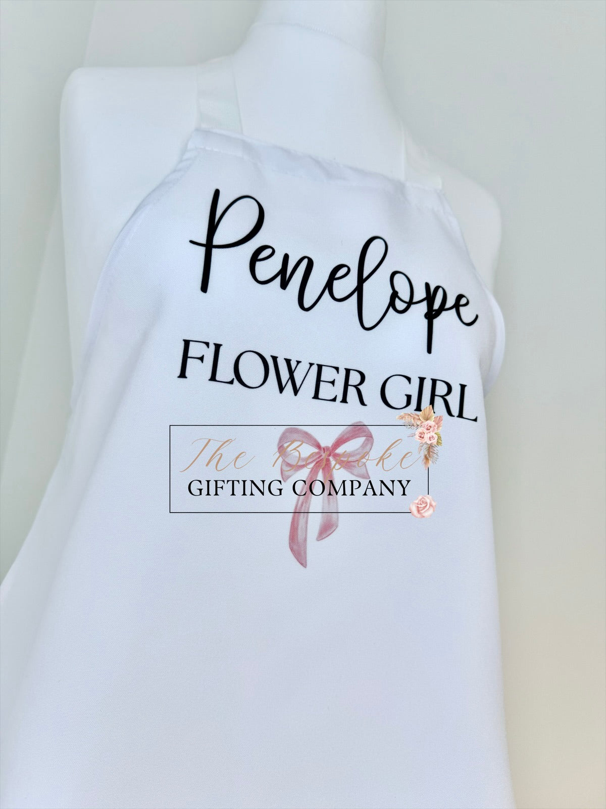 Personalised Flower Girl Apron