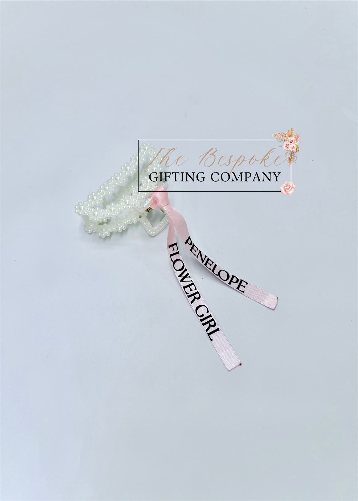Rounded Personalised Hair Clip