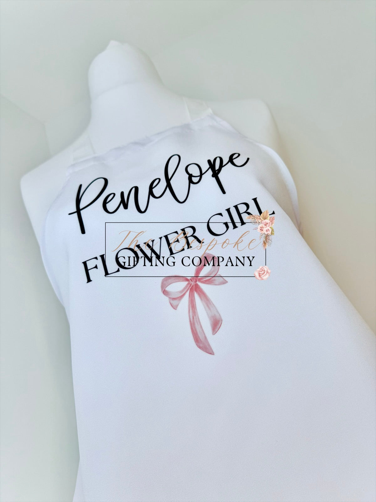 Personalised Flower Girl Apron