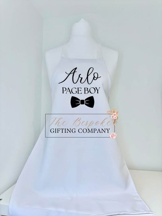 Personalised Page Boy Apron
