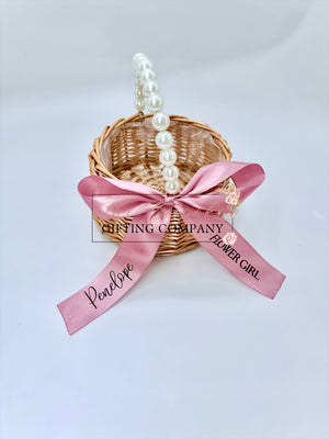 Personalised Flower Girl Basket