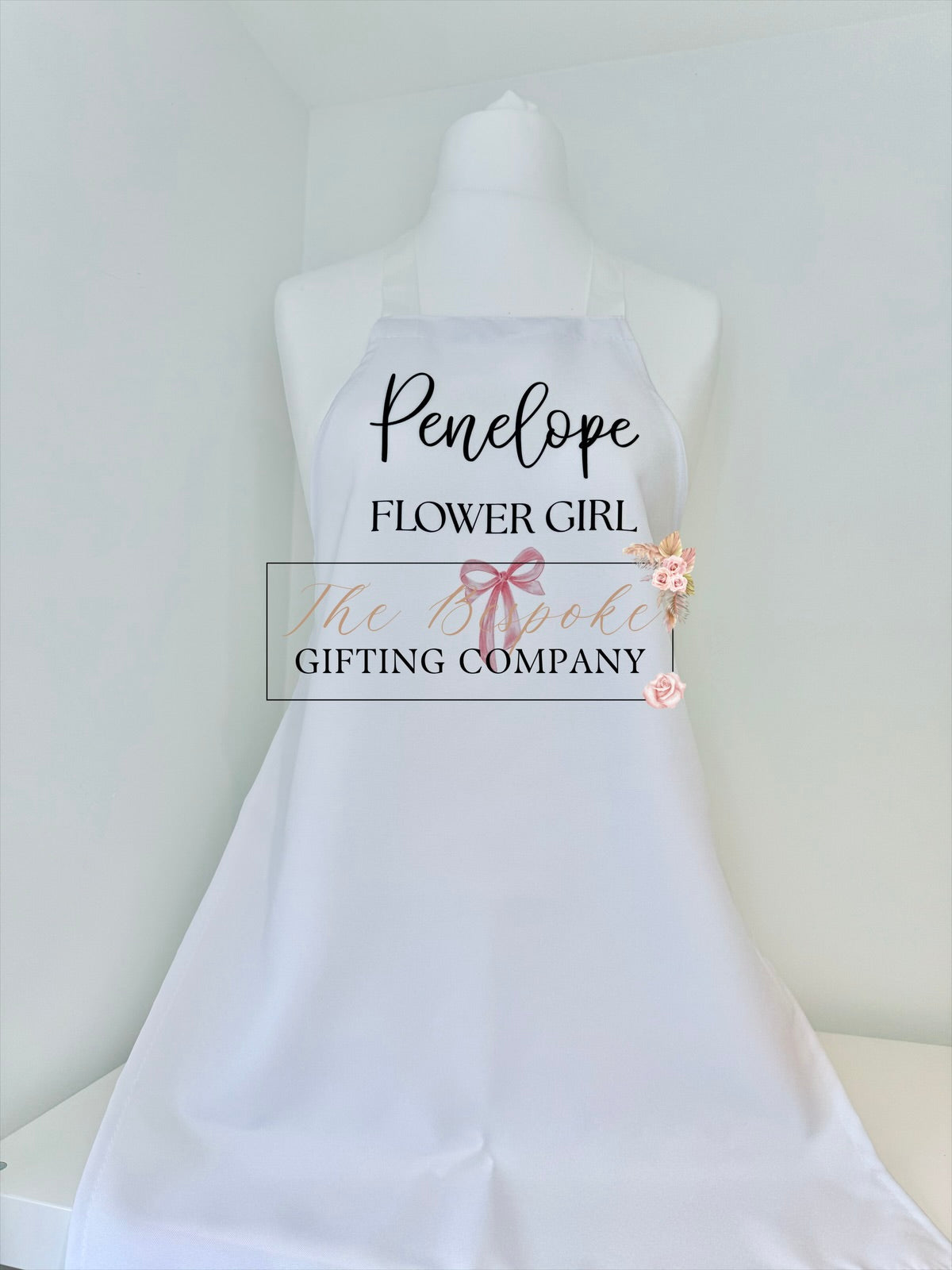 Personalised Flower Girl Apron
