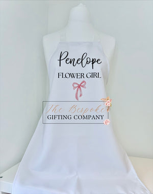 Personalised Flower Girl Apron