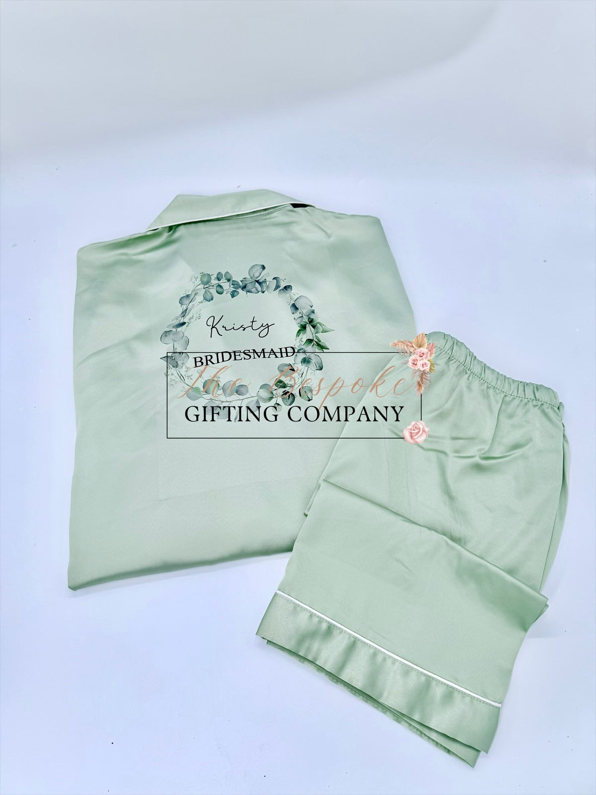Sage Short or Long Personalised PJ’s