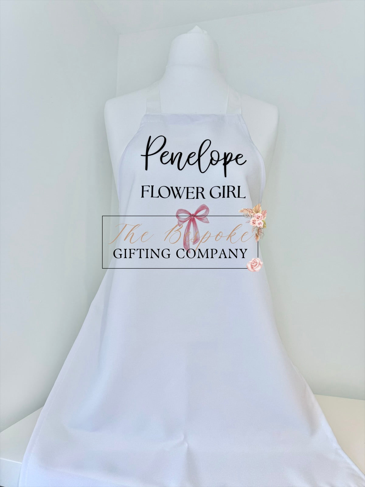 Personalised Flower Girl Apron