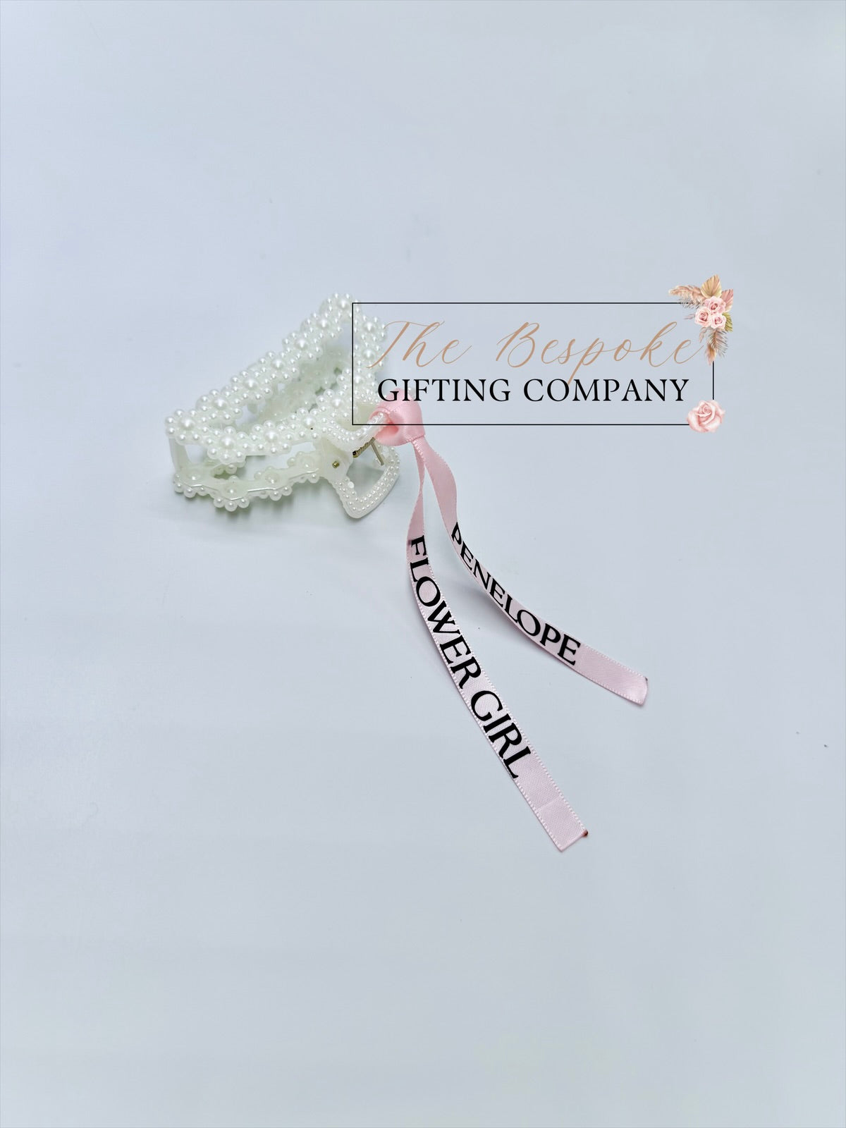 Rounded Personalised Hair Clip