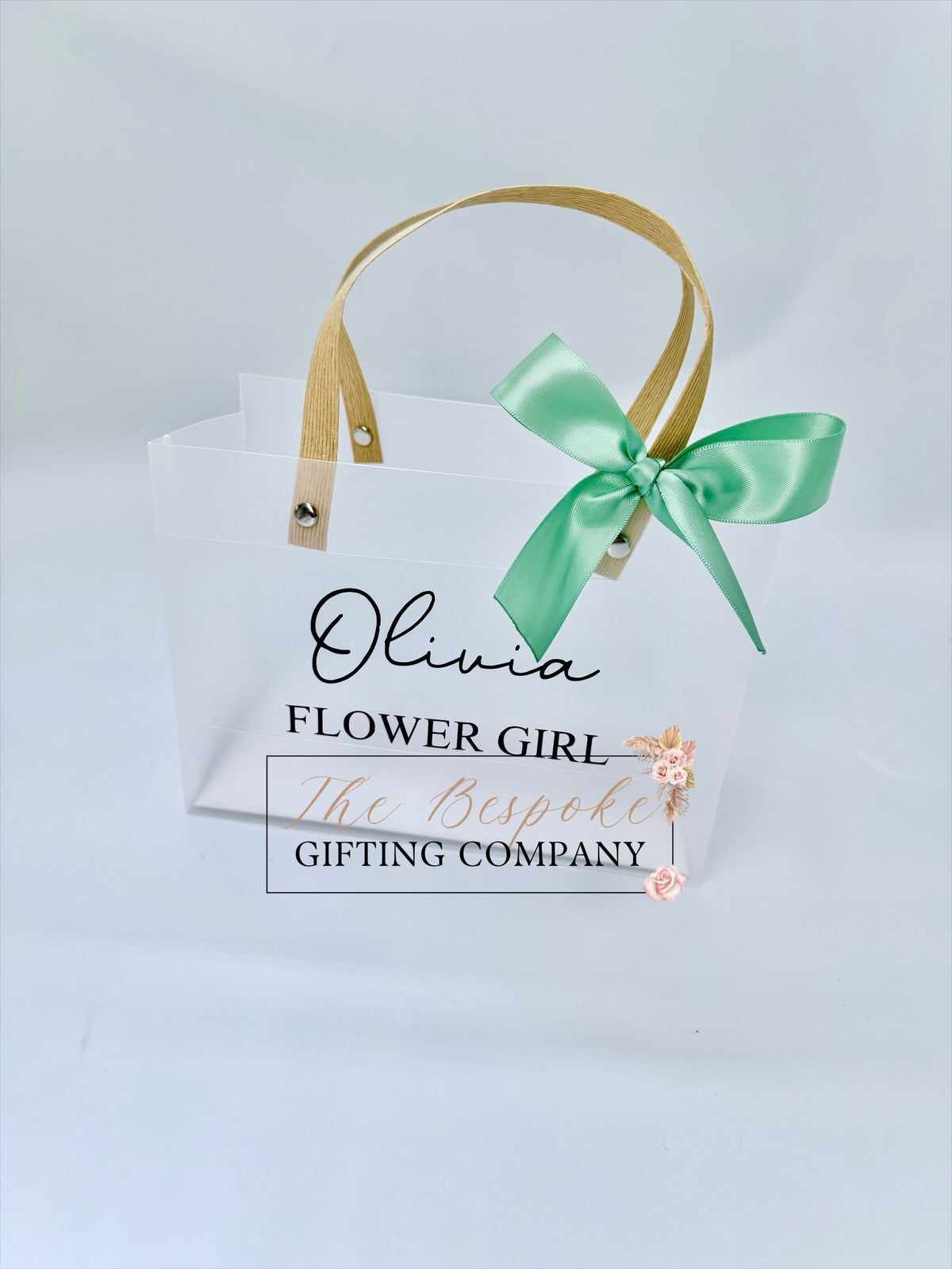 Small Clear Gift Bag with Bow