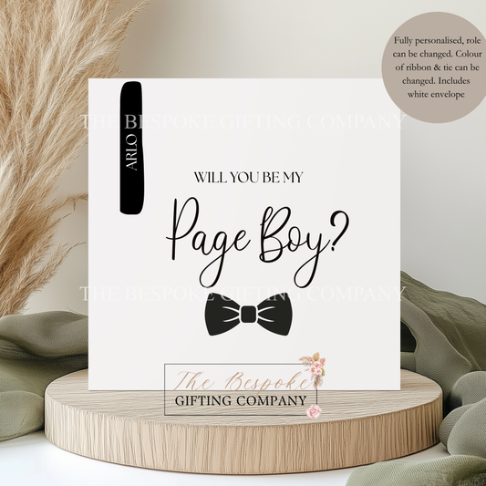 Page Boy Proposal Card