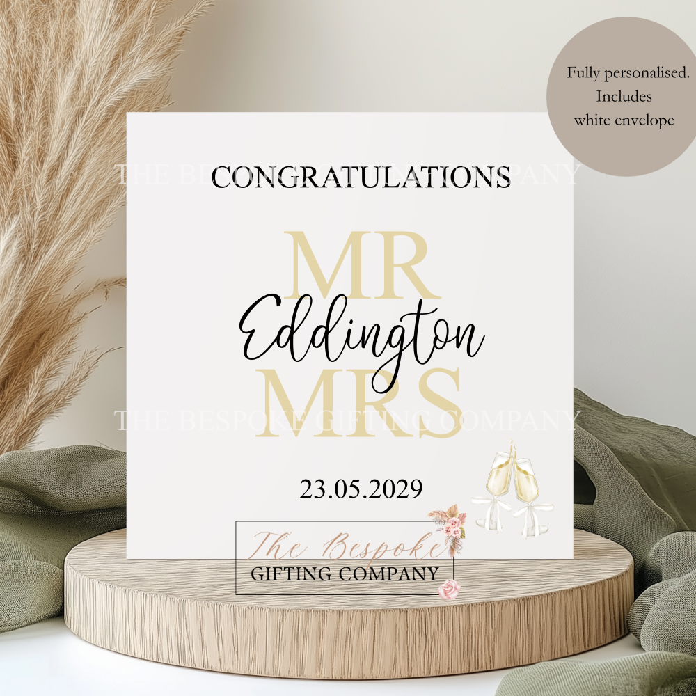 Personalised Wedding Card