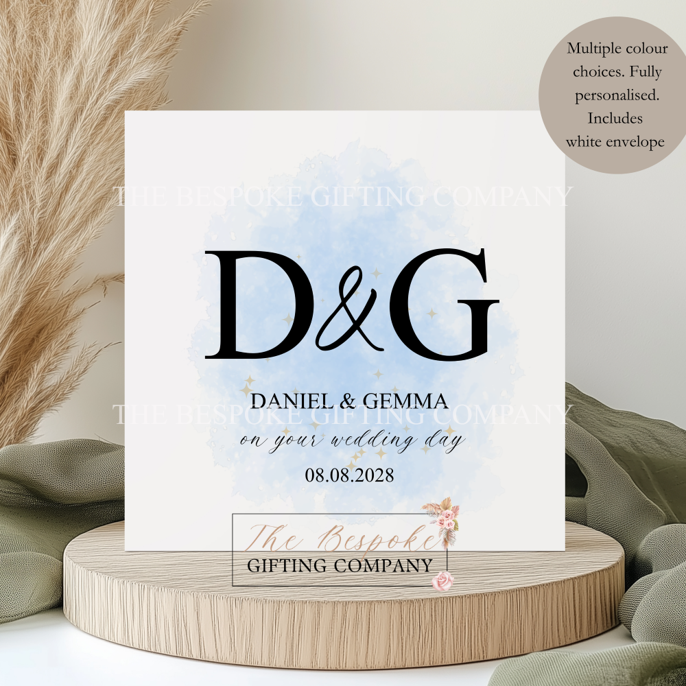 Initial Wedding Card