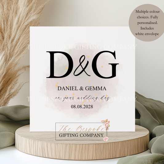 Initial Wedding Card