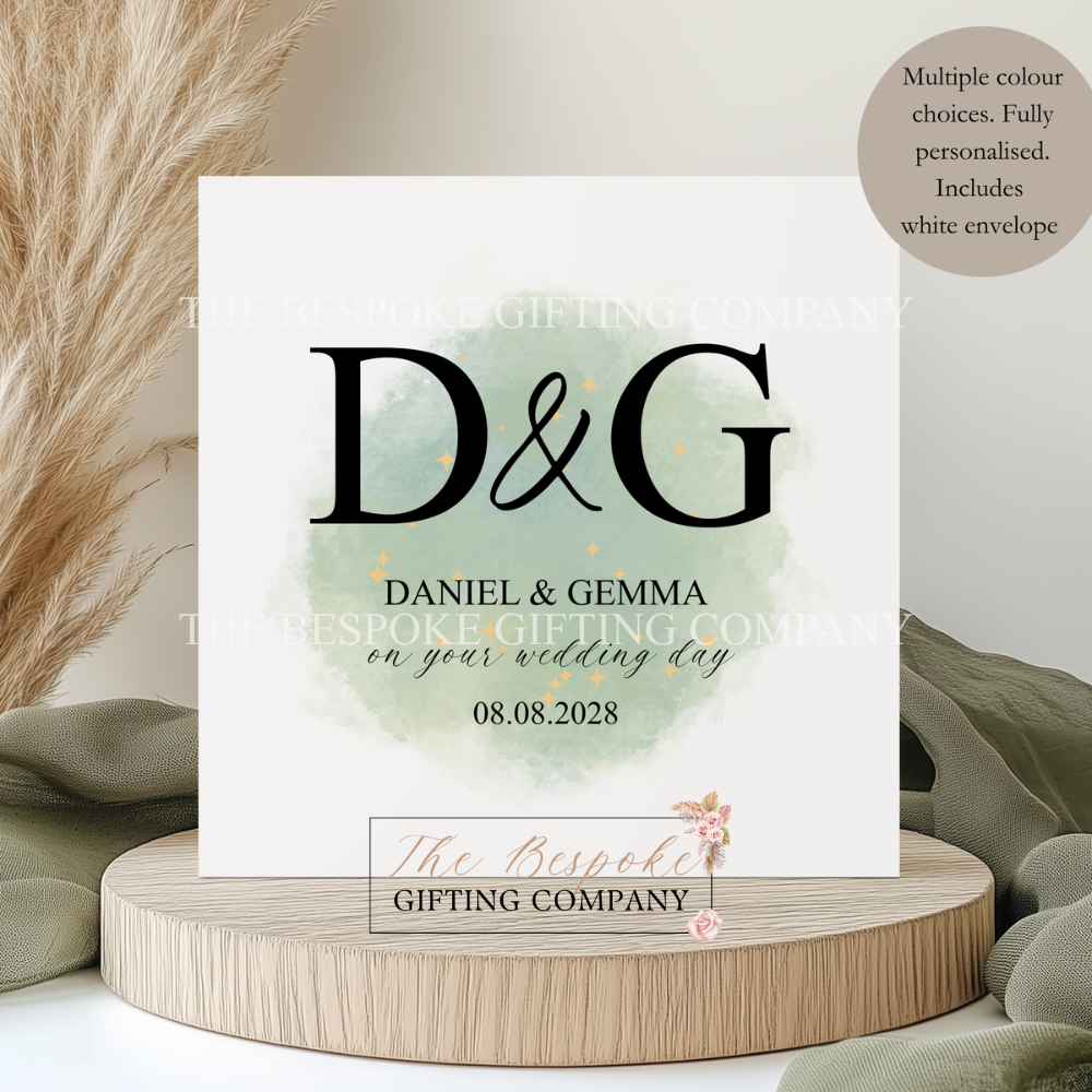 Initial Wedding Card