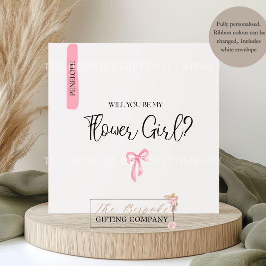 Flower Girl Proposal Card