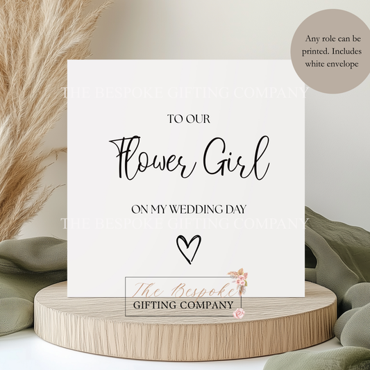 Flower Girl Card